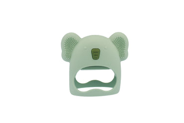 SILICONE KOALA TEETHING MITTEN - GREEN