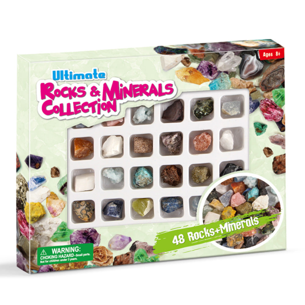 ULTIMATE ROCKS & MINERALS COLLECTION 48PCS