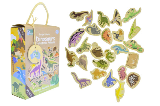 FRIDGE FRIENDS DINOSAURS & PREHISTORIC ANIMALS 25PC