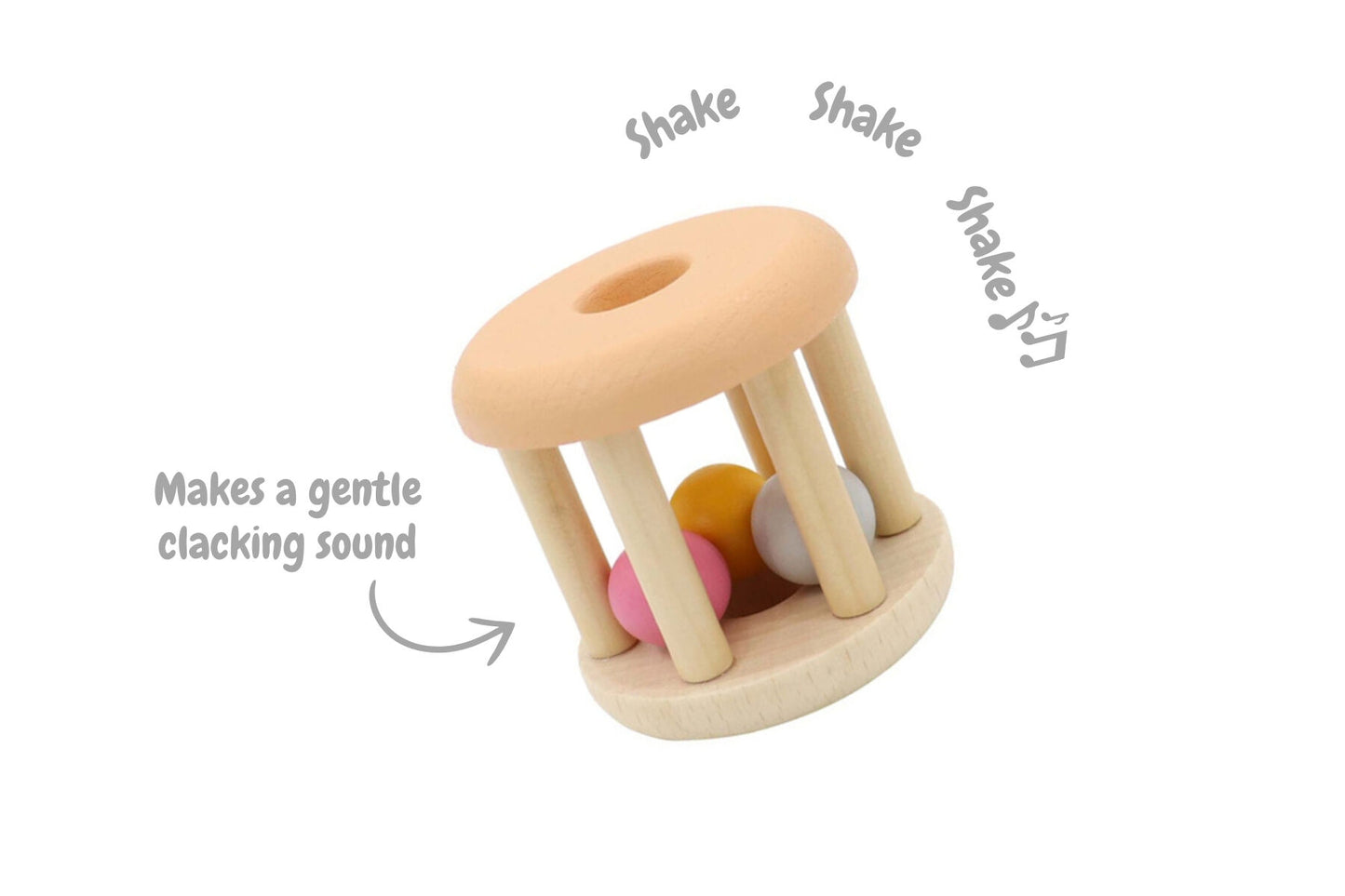 CALM & BREEZY WOODEN RATTLE