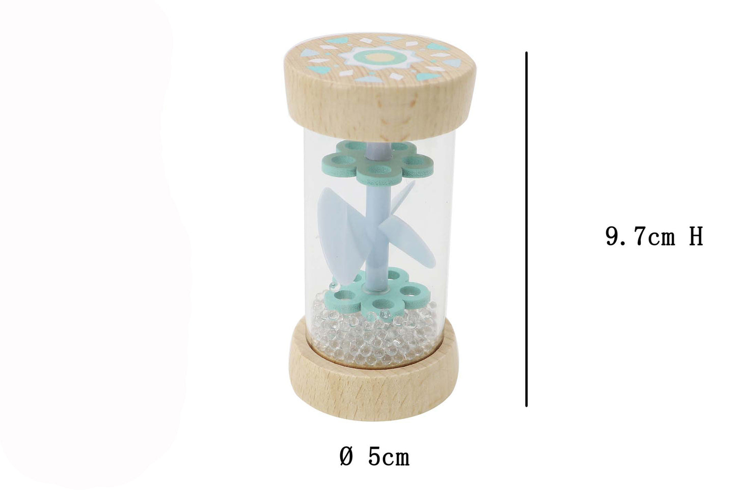 ECOWHIRLIE RATTLE BLUE