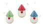 CHRISTMAS SANTA MARACA SHAKER SET OF 3