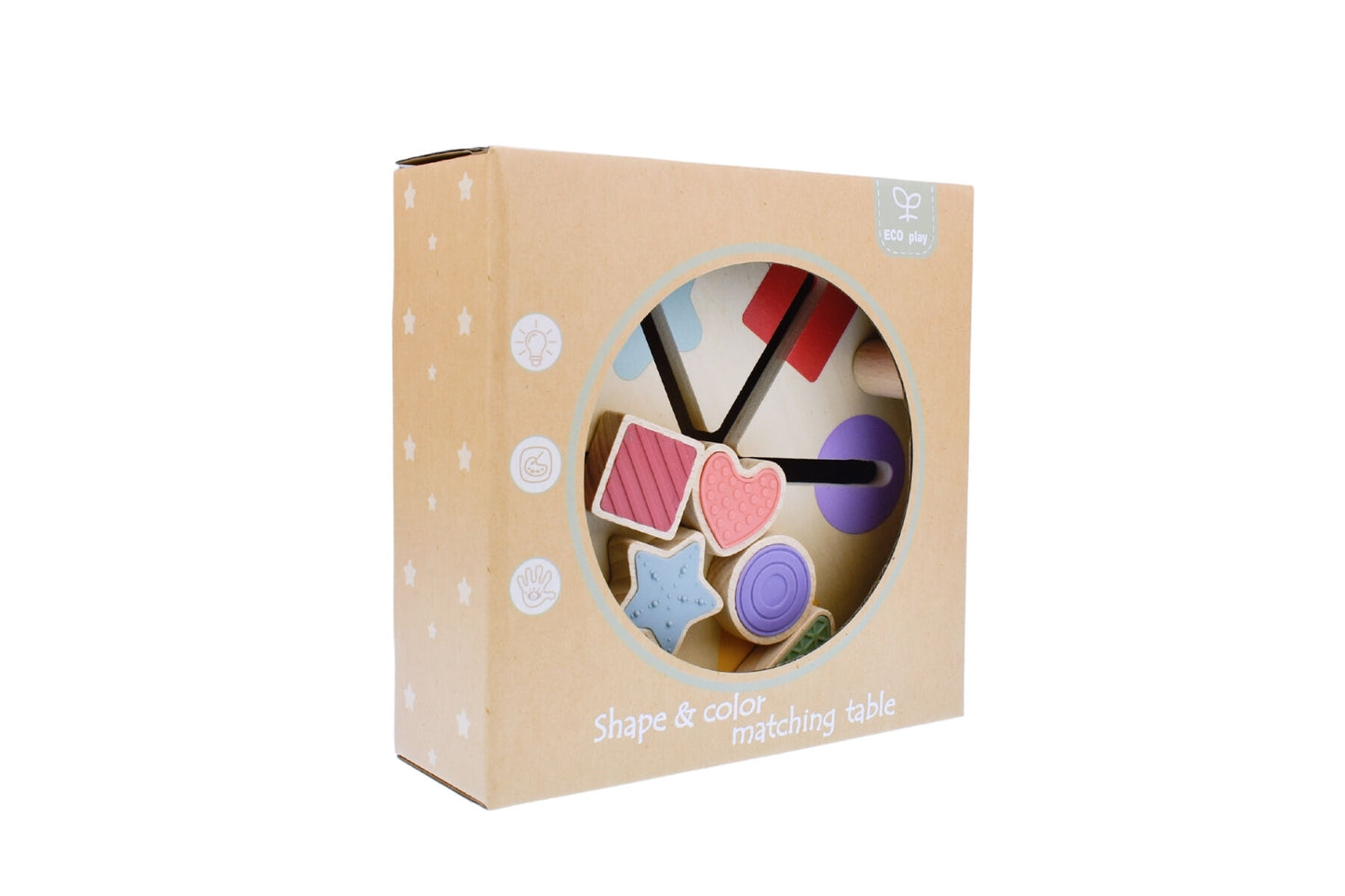 WOODEN SHAPE & COLOUR MATCH TABLE