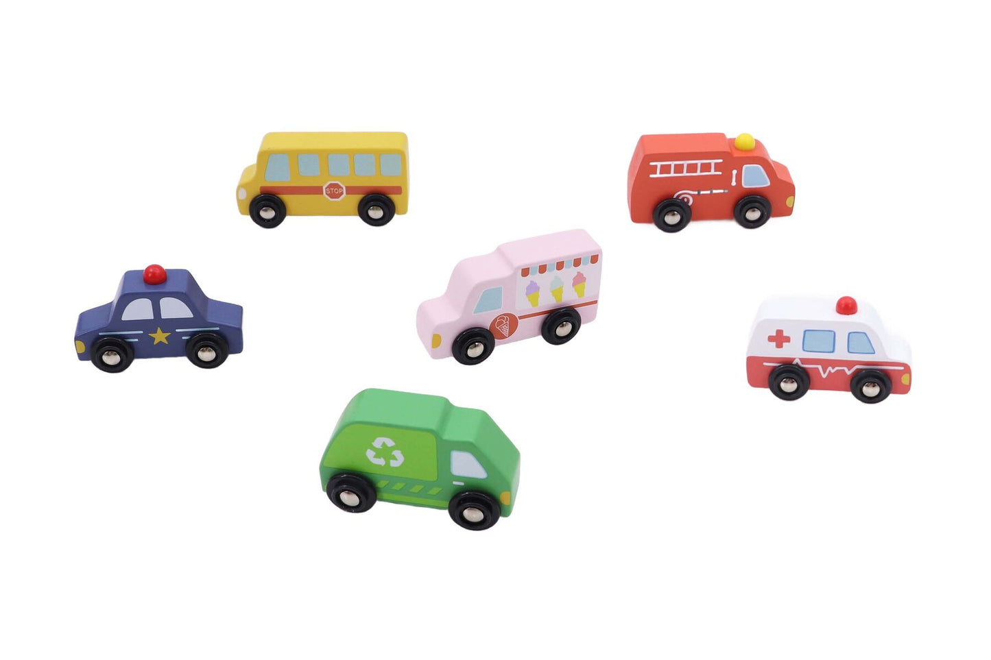 WOODEN TRANSPORTATION SET