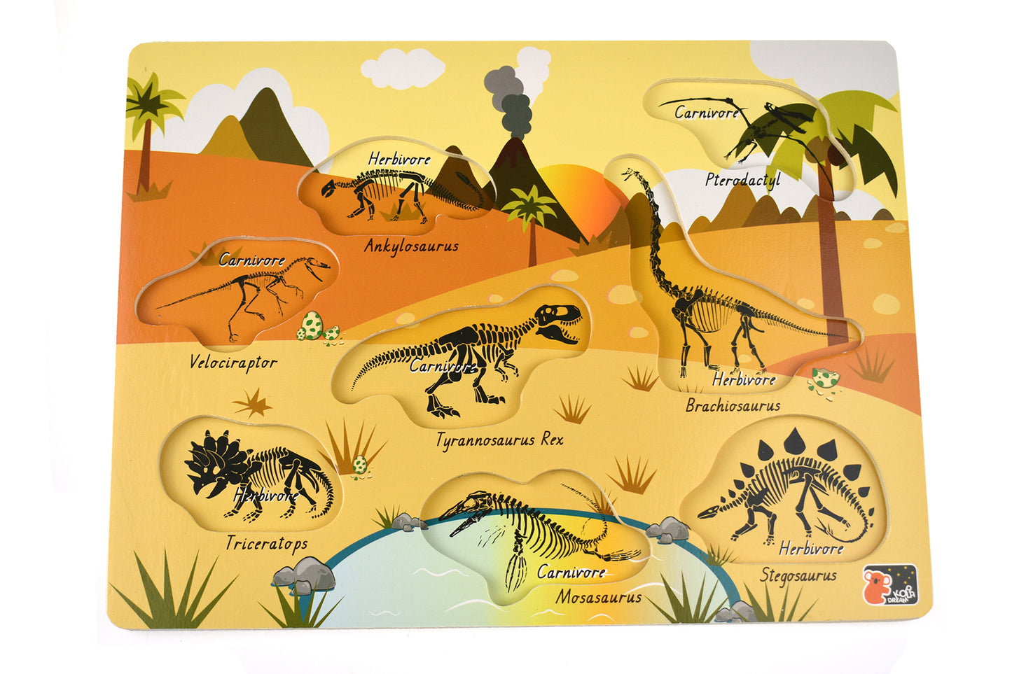 2 IN 1 DINOSAUR PEG PUZZLE