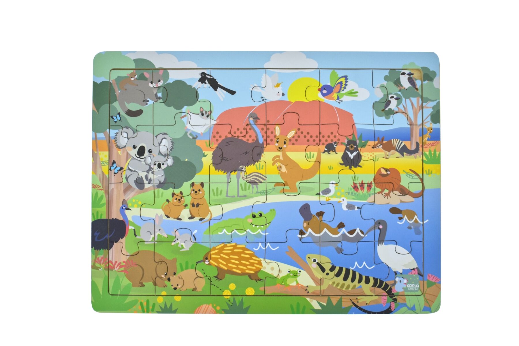24PC JIGSAW PUZZLE AUSSIE ANIMALS AND THEIR NAMES
