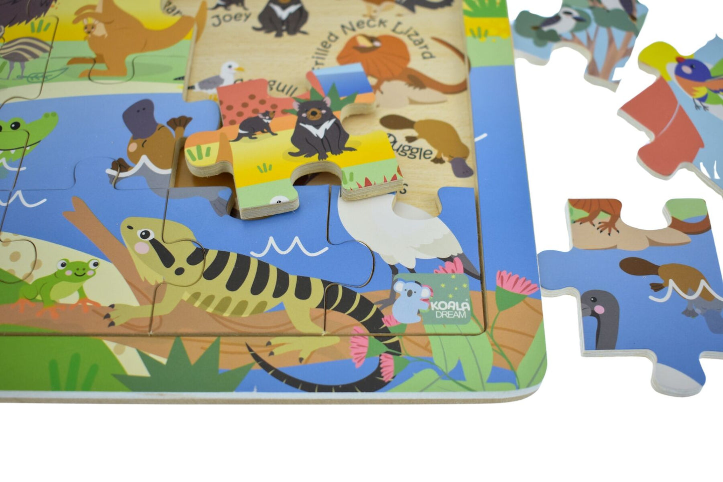 24PC JIGSAW PUZZLE AUSSIE ANIMALS AND THEIR NAMES