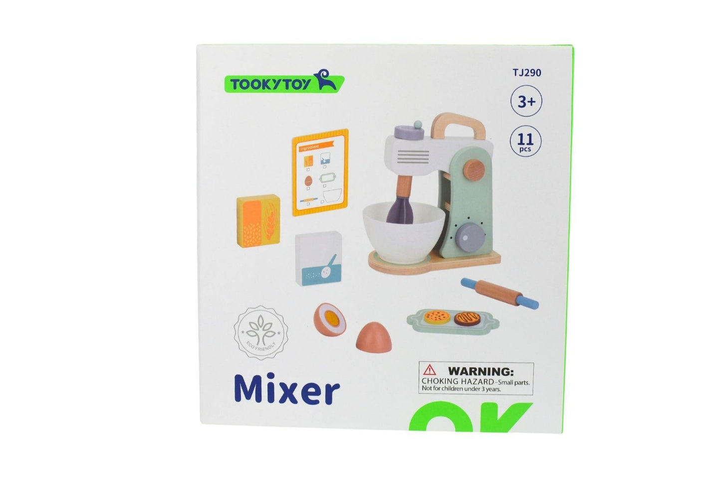 WOODEN BAKING MIXER SET
