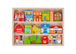 TOWN PLAY SET IN WOODEN CASE