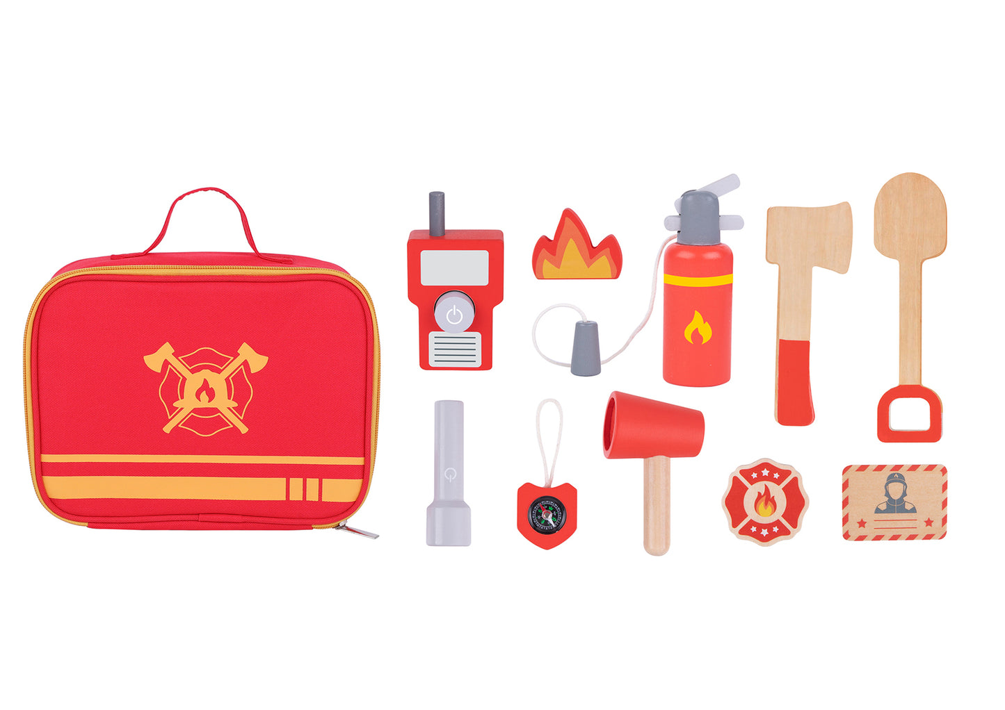 LITTLE FIREFIGHTER PLAY SET IN CARRY BAG