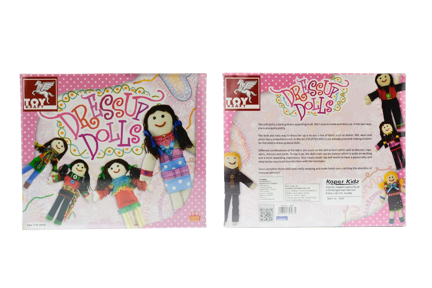 DRESS UP DOLLS CRAFT KIT