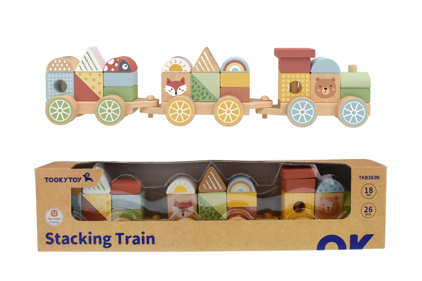 MY FOREST FRIENDS STACKING BLOCKS TRAIN