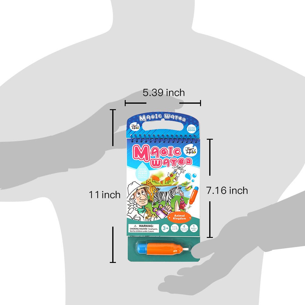 MAGIC WATER COLOURING PAD - ANIMAL KINGDOM - Bamboo Sprout
