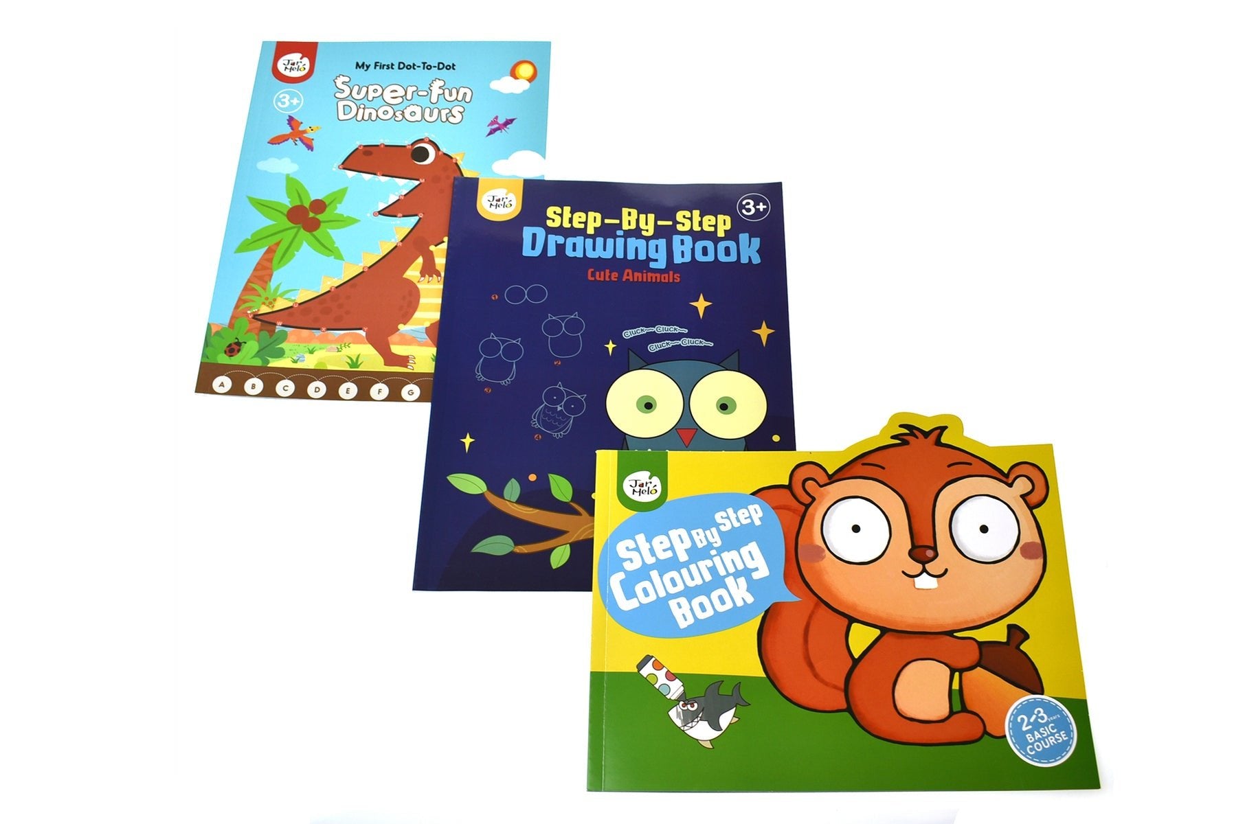 BULK 3 DOT - TO - DOT DINOSAURS/COLOURING/DRAWING BOOKS - Bamboo Sprout