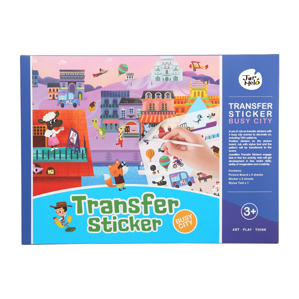 TRANSFER STICKER SCENES SET - BUSY CITY - Bamboo Sprout