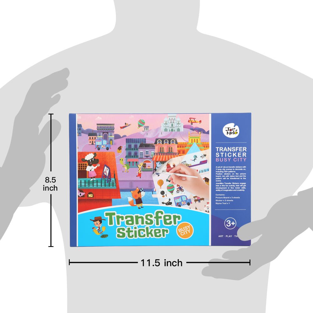 TRANSFER STICKER SCENES SET - BUSY CITY - Bamboo Sprout