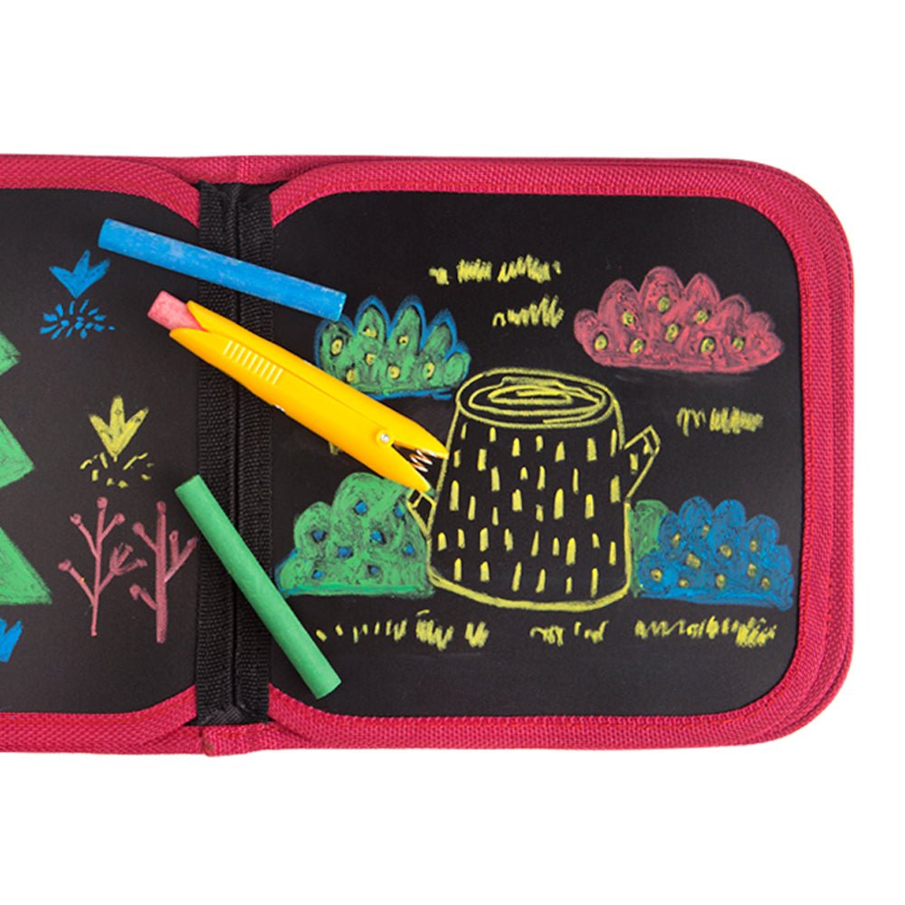 CHALK - A - DOODLE BOOK - TRAVEL CHALK DRAWING BOOKLET - Bamboo Sprout
