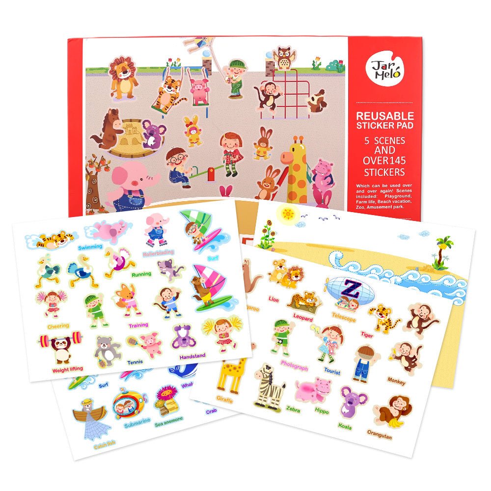 REUSABLE STICKER PAD SET - CITY PARK - Bamboo Sprout