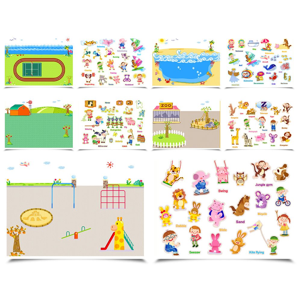 REUSABLE STICKER PAD SET - CITY PARK - Bamboo Sprout