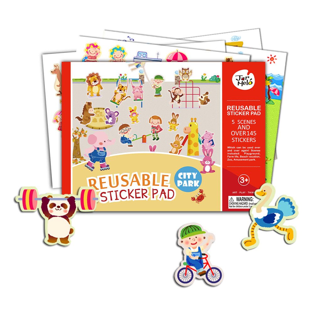 REUSABLE STICKER PAD SET - CITY PARK - Bamboo Sprout