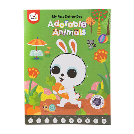 MY FIRST DOT - TO - DOT DRAWING BOOK - ADORABLE ANIMALS - Bamboo Sprout