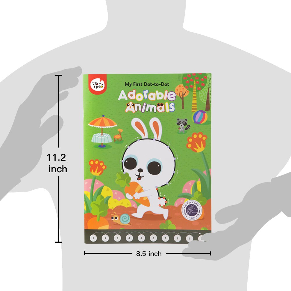 MY FIRST DOT - TO - DOT DRAWING BOOK - ADORABLE ANIMALS - Bamboo Sprout