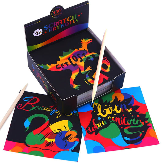 SCRATCH ART NOTES SET - Bamboo Sprout