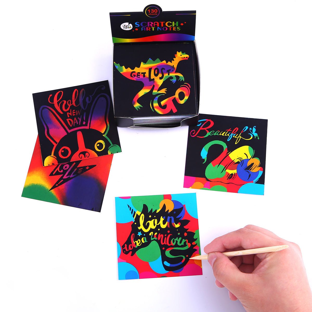 SCRATCH ART NOTES SET - Bamboo Sprout