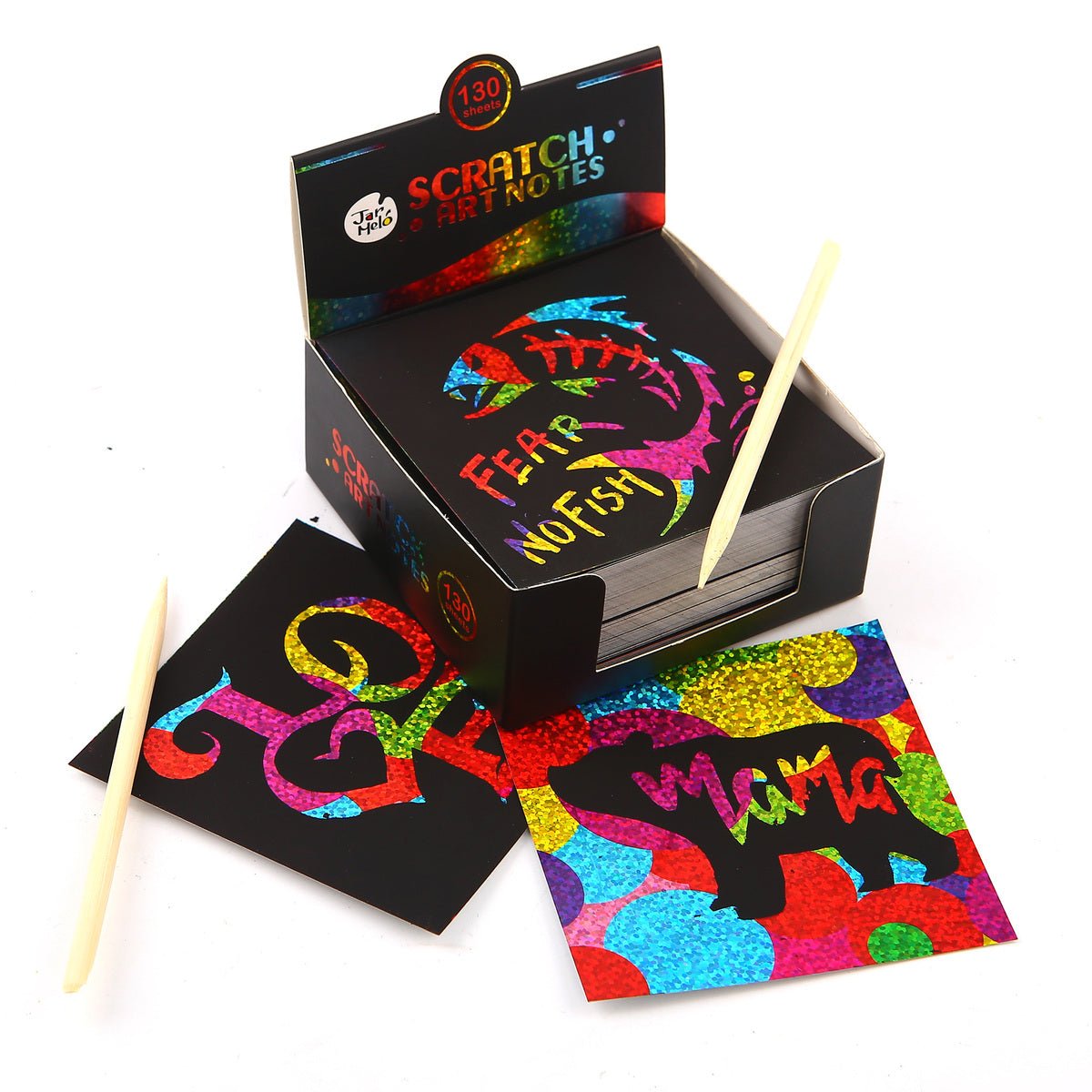 SCRATCH GLITTERY NOTES - Bamboo Sprout