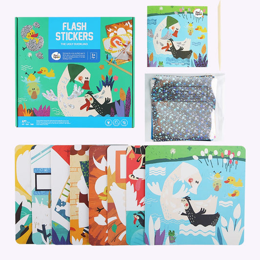 THE UGLY DUCKLING FLASH STICKERS CRAFT KIT - Bamboo Sprout