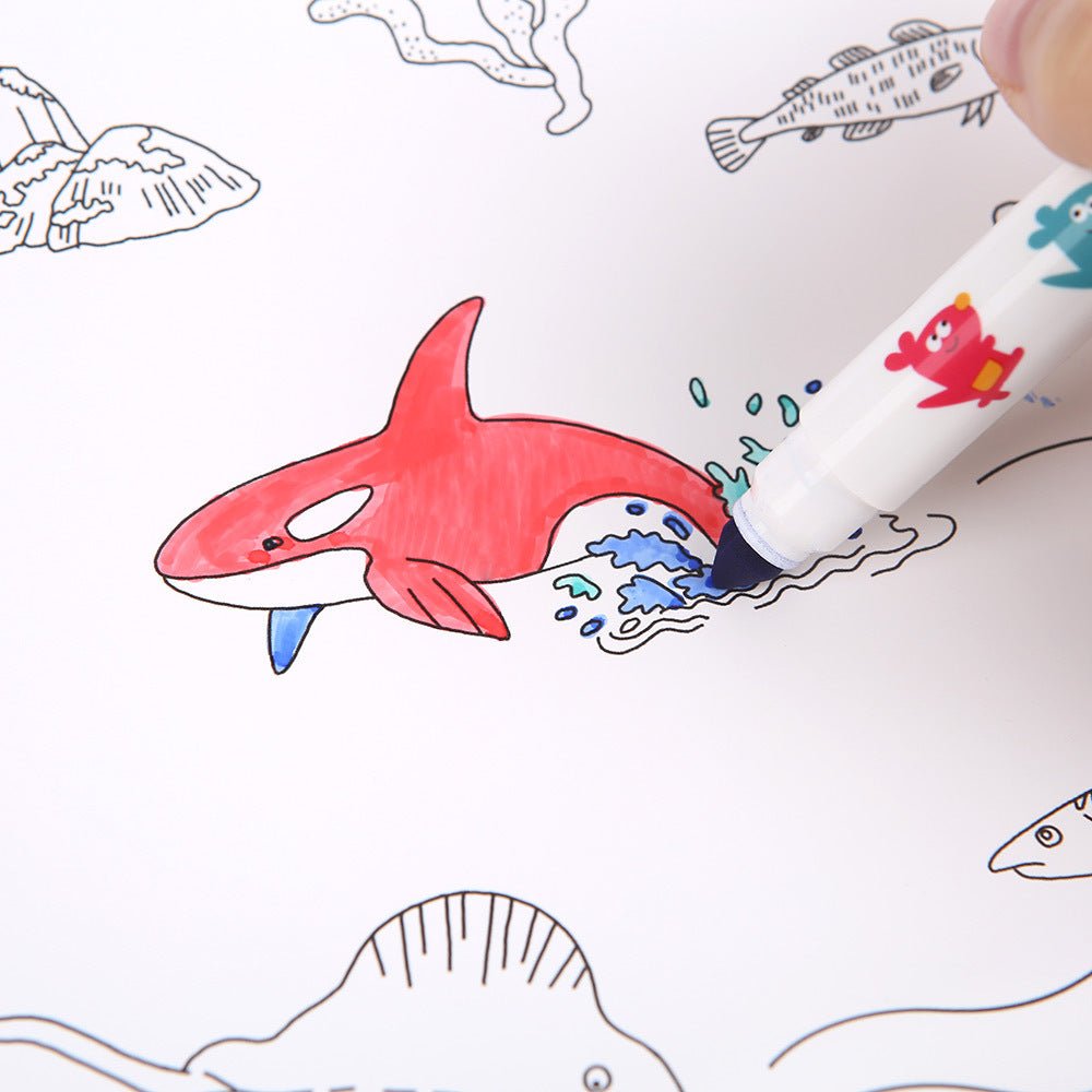 GIANT COLOURING POSTER PADS - THE WORLD - Bamboo Sprout