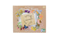 Calm & Breezy Australian Flora Flower Press Craft Kit by Kaper Kidz with colorful pressed flowers and crafting tools.