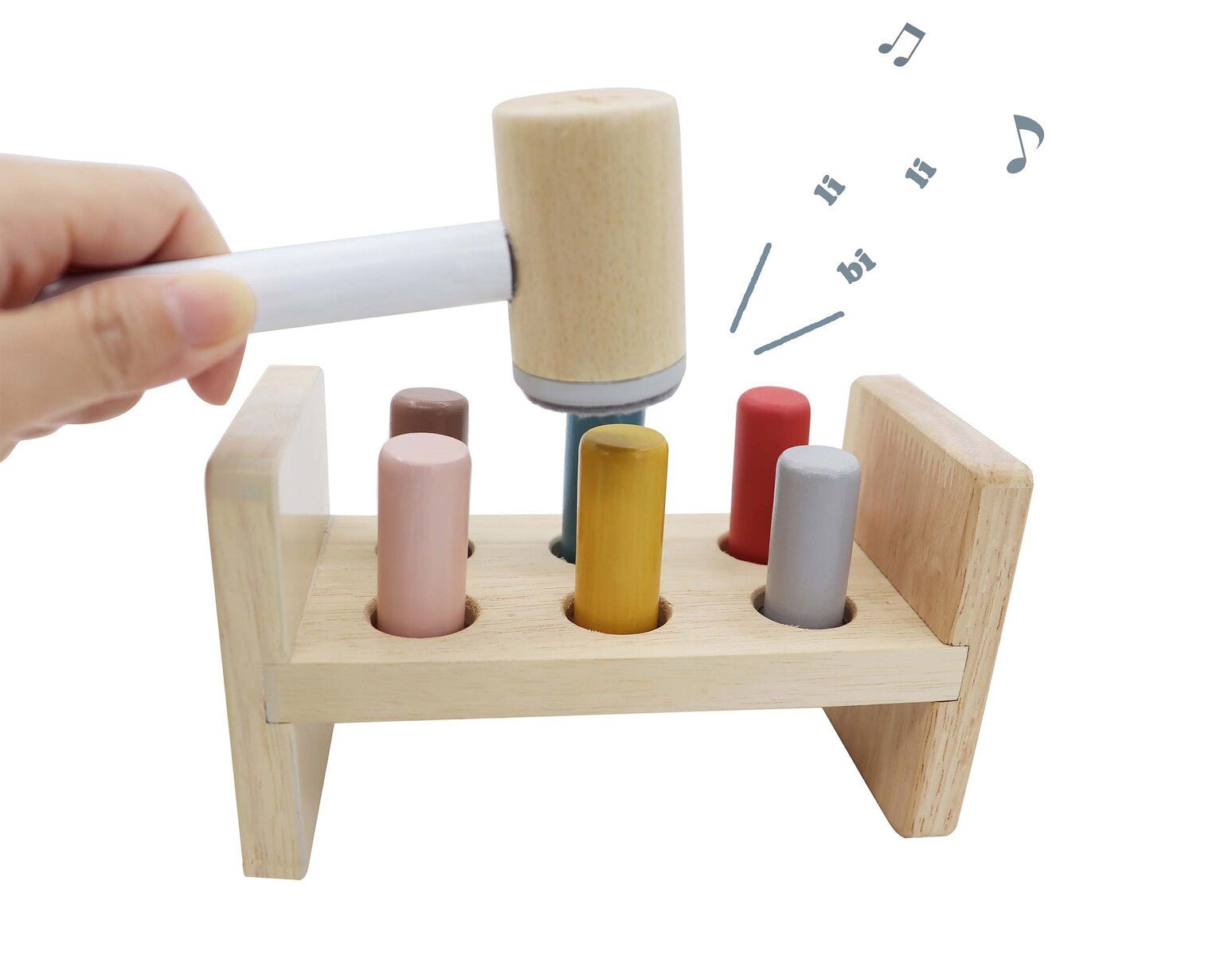 CALM & BREEZY HAMMER BENCH WITH SQUEAKY SOUND - Bamboo Sprout