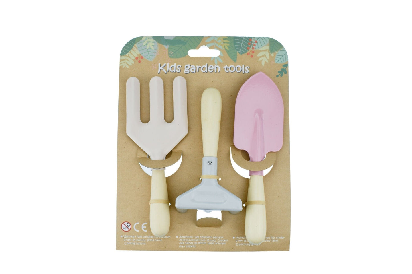 CALM & BREEZY KIDS GARDEN TOOL 3PCS SET PINK - Bamboo Sprout