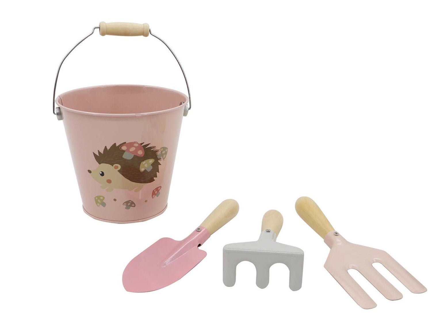 CALM & BREEZY KIDS GARDEN TOOL 4PCS SET PINK - Bamboo Sprout