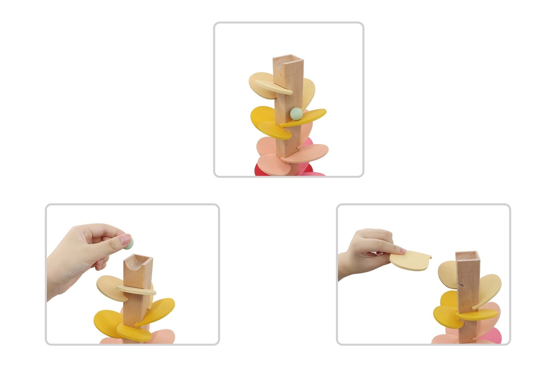 CALM & BREEZY MARBLE RUN SOUND TREE PASTEL - Bamboo Sprout