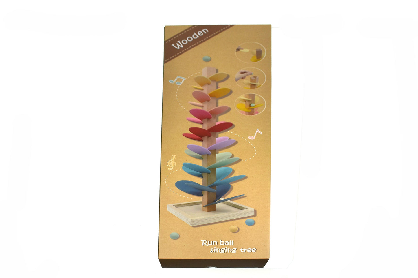 CALM & BREEZY MARBLE RUN SOUND TREE PASTEL - Bamboo Sprout