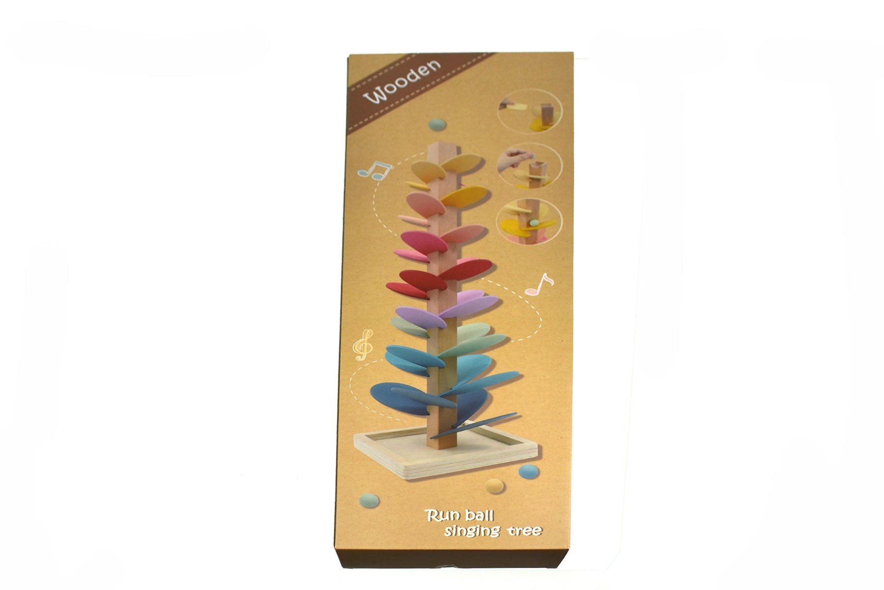 CALM & BREEZY MARBLE RUN SOUND TREE PASTEL - Bamboo Sprout