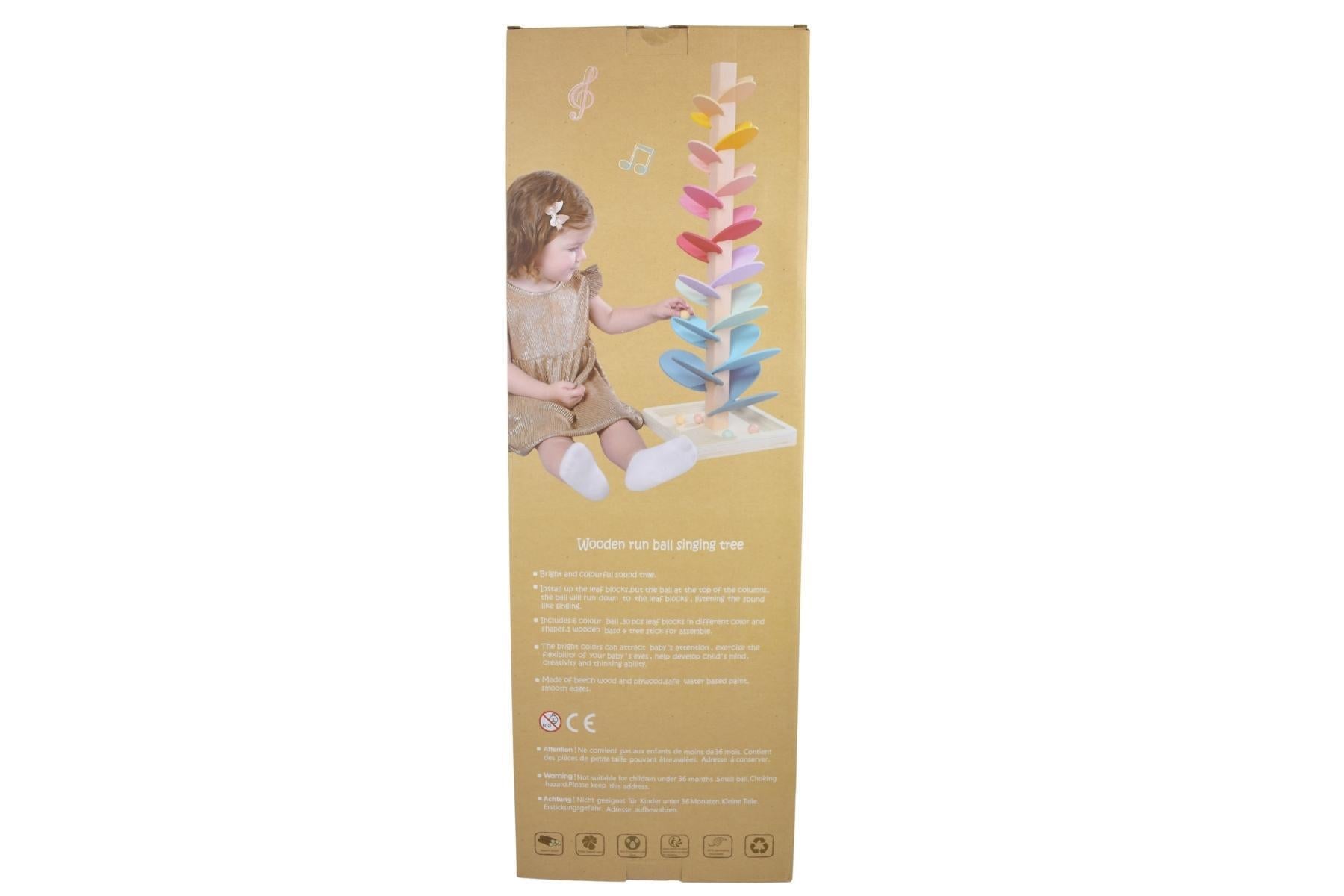 CALM & BREEZY MARBLE RUN SOUND TREE PASTEL - Bamboo Sprout