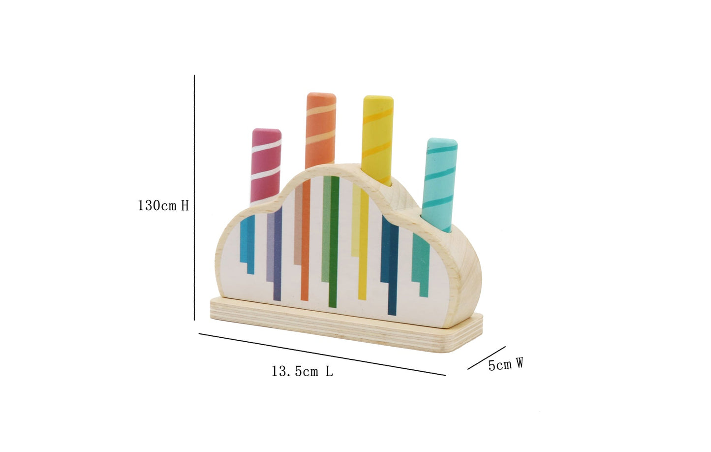 CALM & BREEZY POP UP TOY RAINBOW - Bamboo Sprout