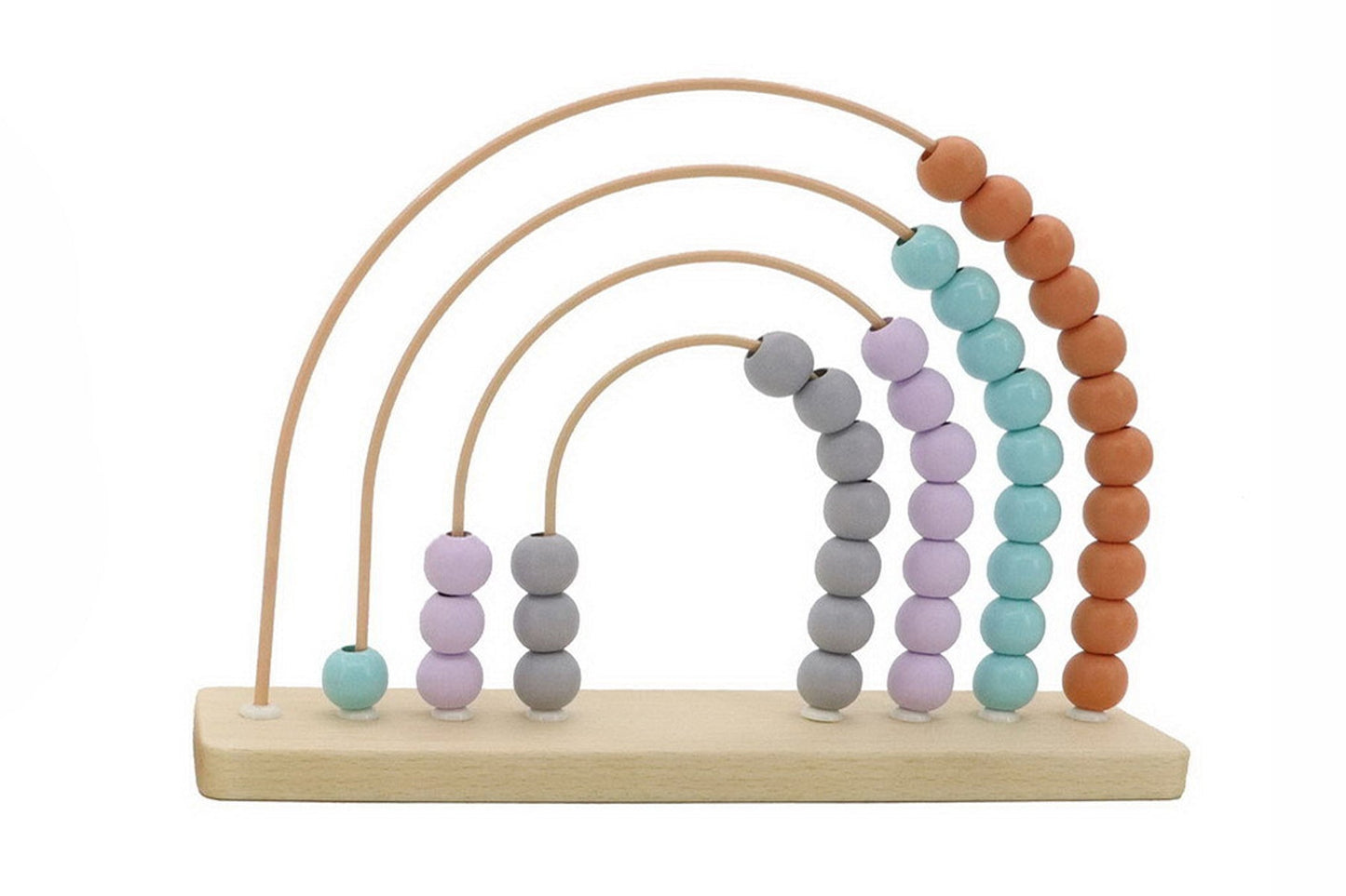 CALM & BREEZY RAINBOW ABACUS MAROON - Bamboo Sprout