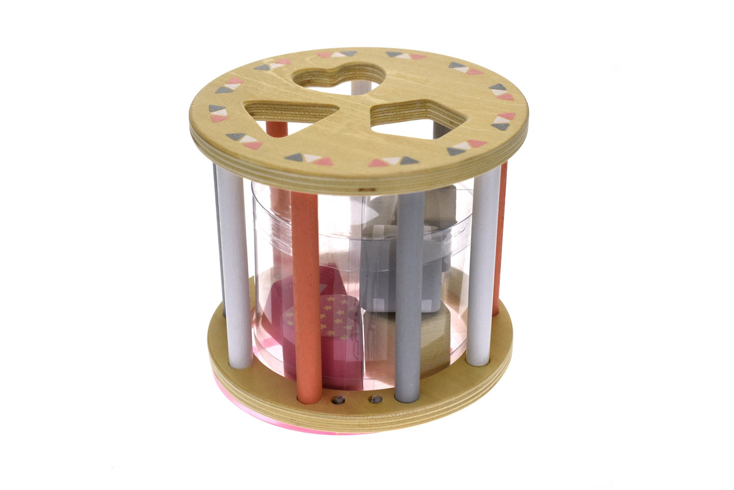 CALM & BREEZY ROLLING SHAPE SORTER PINK - Bamboo Sprout