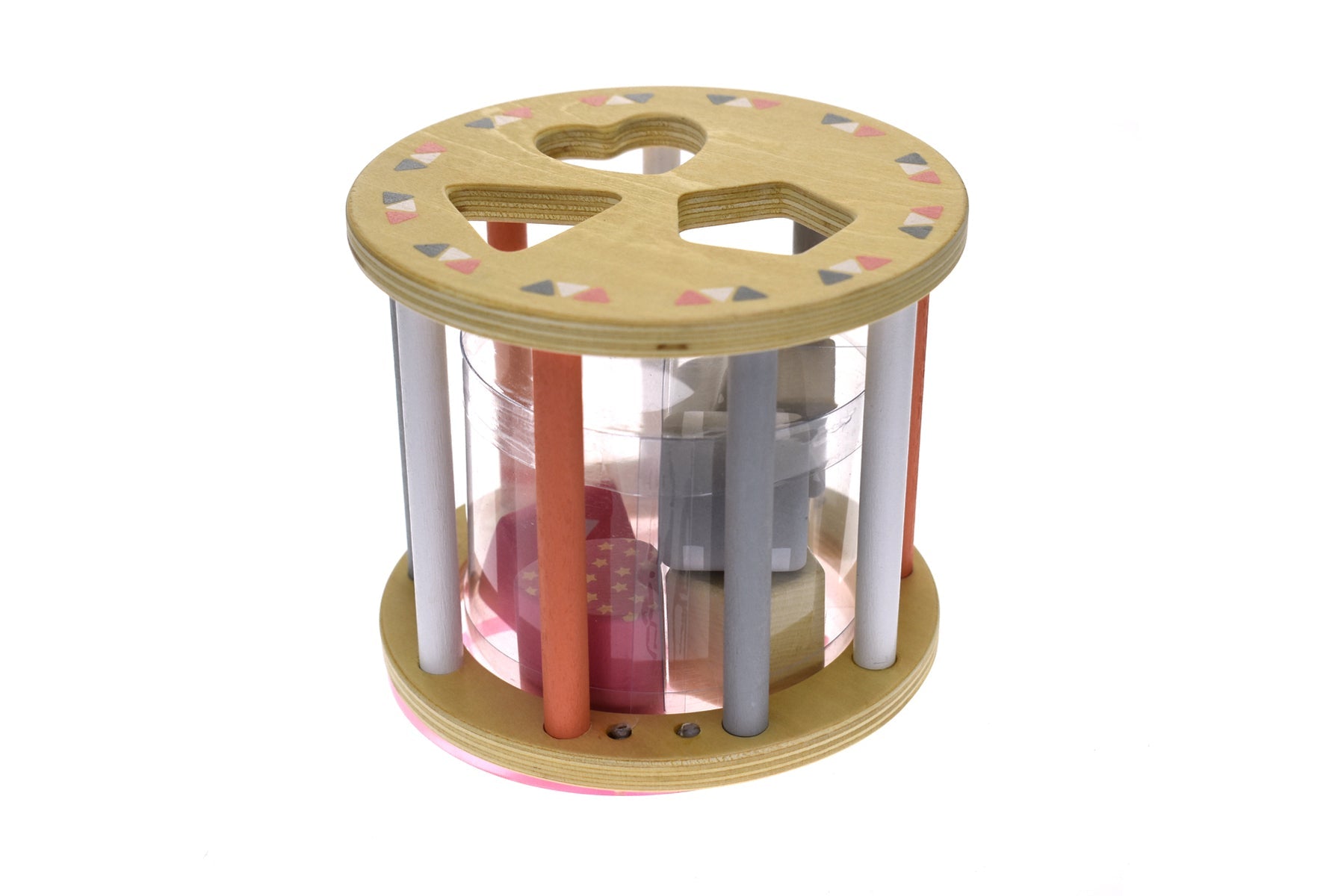 CALM & BREEZY ROLLING SHAPE SORTER PINK - Bamboo Sprout