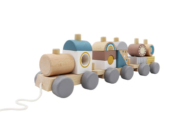 CALM & BREEZY STACKING BLOCK TRAIN - Bamboo Sprout