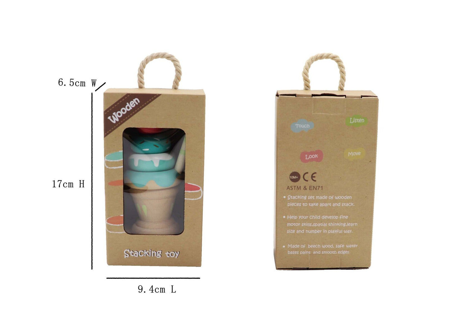 CALM & BREEZY STACKING ICECREAM MINT - Bamboo Sprout