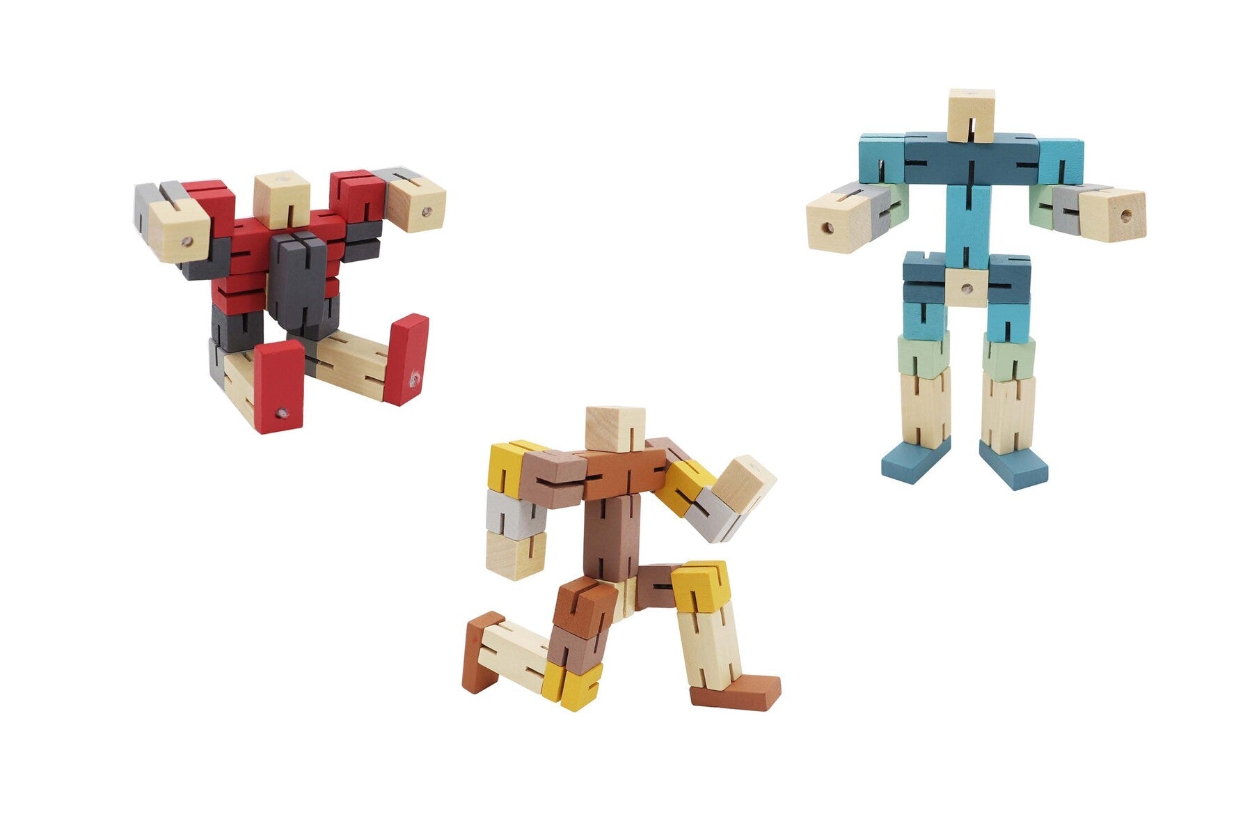 CALM & BREEZY TWIST & LOCK ROBOT CUBE SET OF 3 - Bamboo Sprout