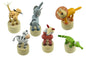 CALM & BREEZY WOODEN DANCING JUNGLE ANIMAL SET OF 6 - Bamboo Sprout