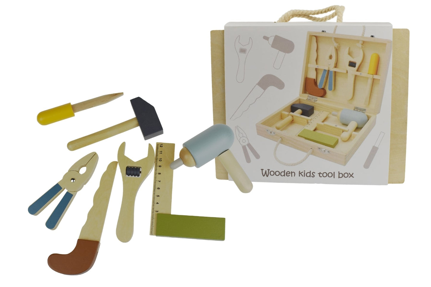 CALM & BREEZY WOODEN KIDS TOOLBOX BOXED - Bamboo Sprout
