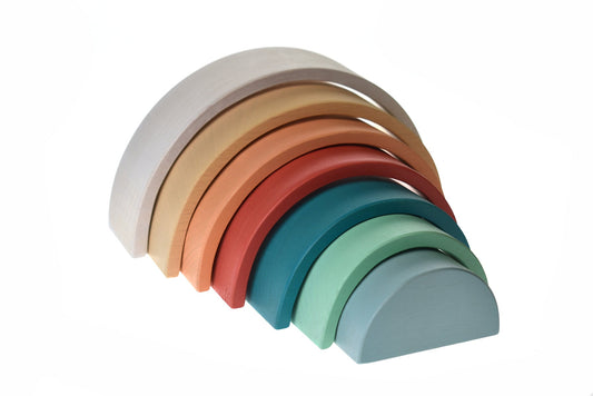 CALM & BREEZY WOODEN STACKING RAINBOW TERRACOTTA - Bamboo Sprout