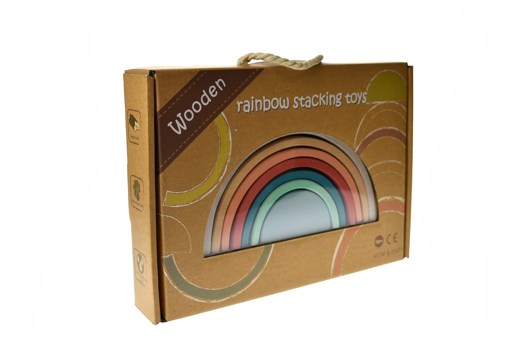 CALM & BREEZY WOODEN STACKING RAINBOW TERRACOTTA - Bamboo Sprout